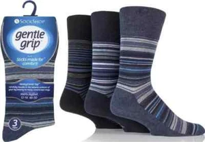 Mens Gentle Grip Cotton Non Elastic Honeycomb Top Socks UK 6/11 - Picture 1 of 1