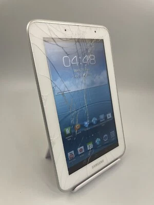 Samsung Galaxy Tab 2 7.0 GT-P3110 White WiFi 8GB Android Tablet Cracked - Image 1 of 4