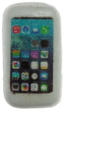 CHRYSNBON Dollhouse Miniatures 1:12 Scale Cell Phone, White #IM65581