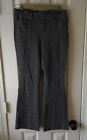 Old Navy Pixie Flare Pants Womens Gray Black Plaid High Rise Size 2