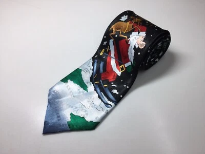 Novel Ties Hallmark Lic Inc de MMG - Papá Noel, trineo y reno Foto 1 de 3