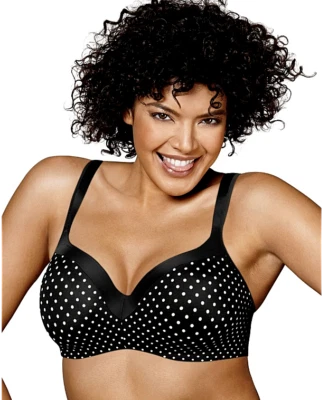 Nuevo Sujetador Playtex Secrets Increíble Forma Balconette Punto Negro US4823 Precio de venta sugerido por el fabricante - $42. 38DD Foto 1 de 4