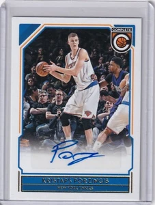 Kristaps Porzingis 2016-17 Panini completo automático #28 - Imagen 1 de 2