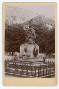 PHOTO CABINET carte album, BELFORT 1894 Statue Quand même statuaire - Picture 1 of 2