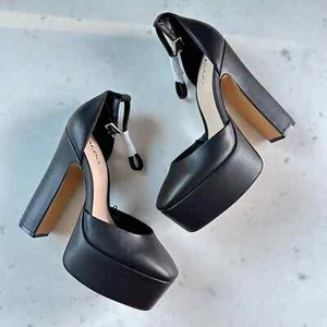 Neu ohne Etikett Aldo Jacey schwarze geschlossene Plateau-Heels - Bild 1 von 9