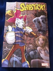 Poster promozionale Slap Stick 2016 Marvel piegato mai usato 36x24" Mv8 - Foto 1 di 1