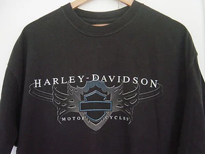 CAMISETA NEGRA HARLEY DAVIDSON UNISEX MANGA CORTA TALLA XL - Imagen 1 de 6