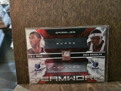 2009-10 Donruss Elite Teamwork Combos Red /249 OJ Mayo Zach Randolph Grizzlies - Image 1 of 2