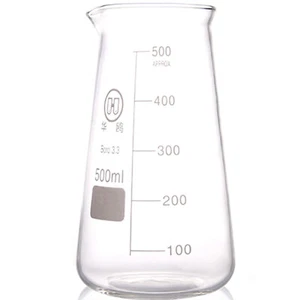 Deschem Conical Glass Beaker Chemistry Three Corner Measuring Cup Lab  Glassware - Picture 1 of 6