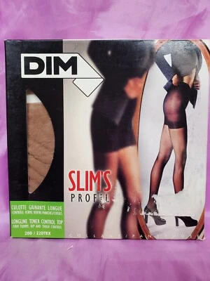 Pantimedias francesas de colección DIM Slim Profil Control talla 2 visión lencería DESNUDA NUEVAS DE STOCK Foto 1 de 4