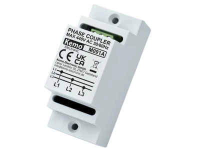 Kemo M091A phase coupler powerline for DIN rail meter cabinet distributor - Image 1 of 2