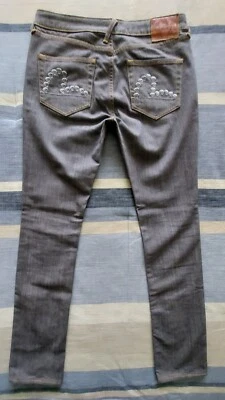 Jeans ajustados Evisu Japón 30W 34L gris 💥NUEVOS SIN ETIQUETAS💥 Foto 1 de 4