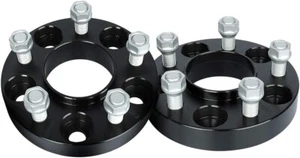 1" Hubcentric Spacers Wheel Spacers Adapter 25mm Ford Mustang 2015-21 Black 2PC - Picture 1 of 7