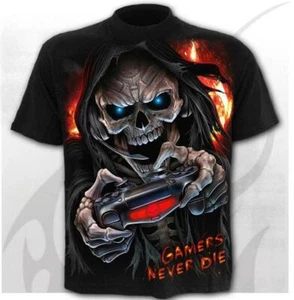Schädel Totenkopf Skull 3D Streetwear T-Shirt Kostüme Polyester Schwarz Neu - Picture 1 of 2