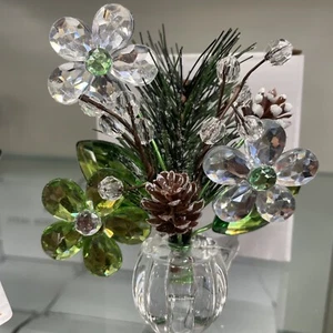 GANZ CRYSTAL EXPRESSIONS POTTED ACRYLIC DAISY FLOWER FIGURINE - Picture 1 of 4