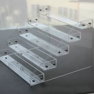 Clear Acrylic 2-6 Tier Display Shelf Showcase for Action Figure Bauble Cosmetics - Picture 1 of 5
