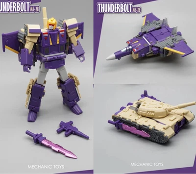MFT MS-28 Thunderbolt Blitzwing MINI Action Figure Transformation Toy Robot 12cm - Image 1 of 4