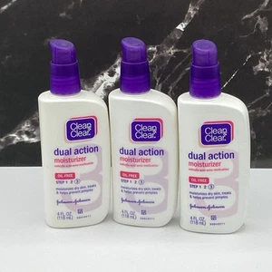 Clean & Clear Dual Action Moisturizer Oil-Free 3/25 READ Description - Picture 1 of 2