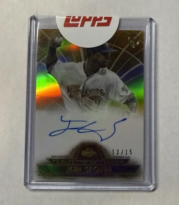 2014 Topps Tribute - To the Pastime Autographs Jean Segura #TPT-JS Gold 13/15 - Image 1 of 2