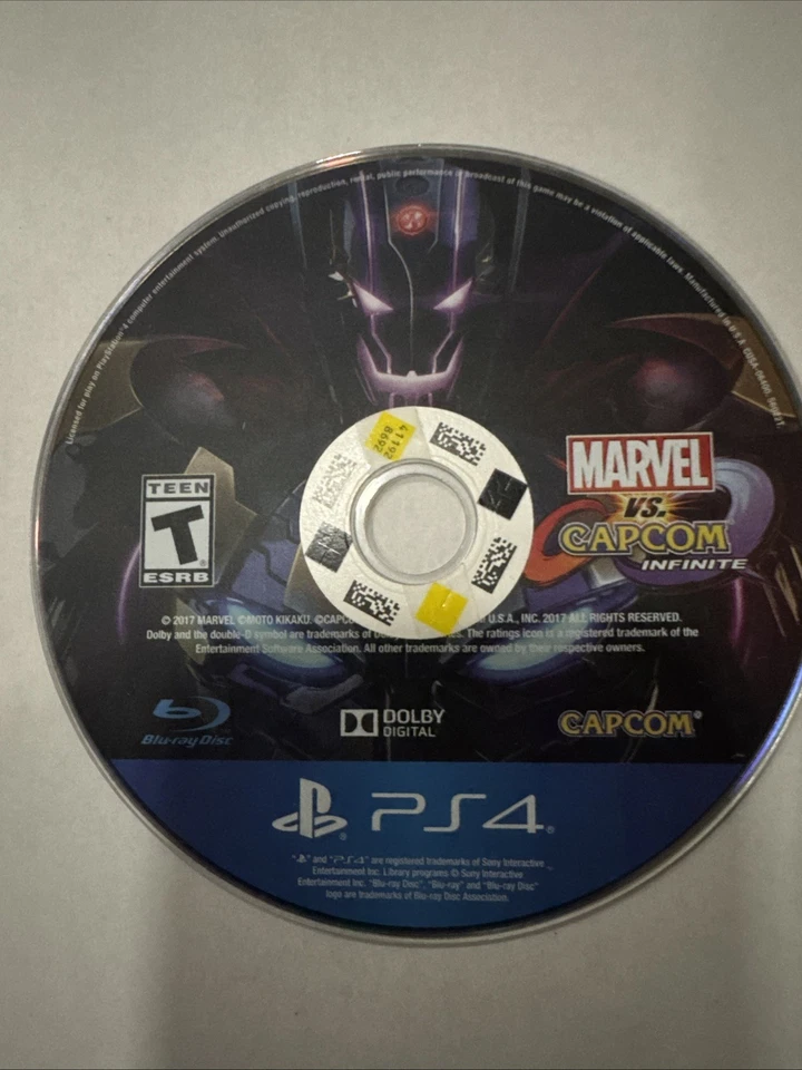 Marvel vs. Capcom: Infinite Sony PlayStation 4. Just The Disc. Tested And Works - Image 1 of 1
