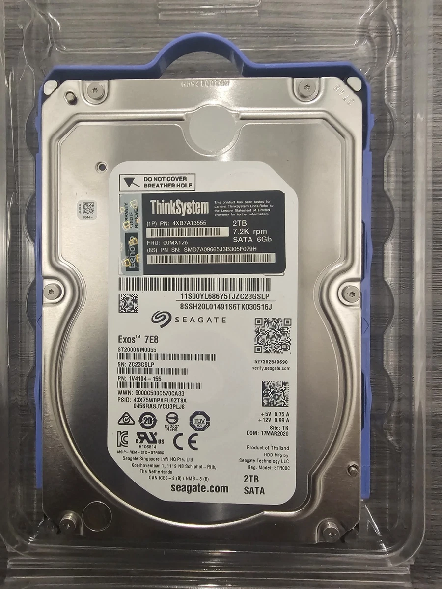 Lenovo 2TB Storage Capacity Hard Drives (HDD, SSD & NAS) for sale