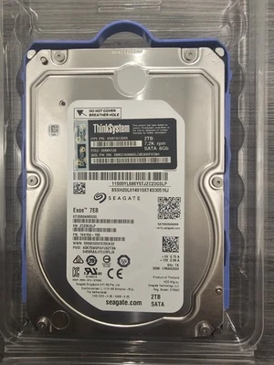 4XB7A13555 - ThinkSystem ST50 3.5" 2TB 7.2K SATA 6Gb  HDD 00MX126 - Image 1 of 2