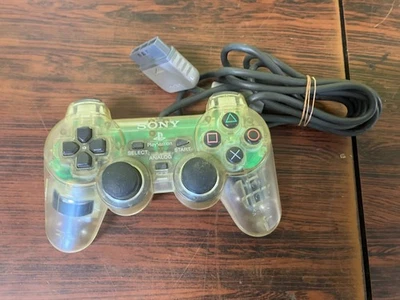 PS1 Analog Controller Crystal SCPH-1200 Playstation Tested Japan B51MI - Image 1 of 2
