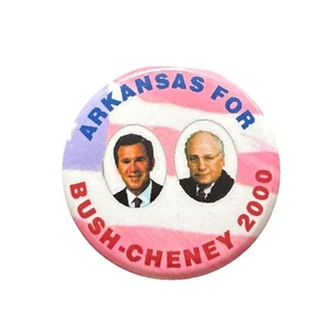 Prendedor George W. Bush 2000 para presidente Arkansas 50 State 1,75" botón Cheney - Imagen 1 de 2