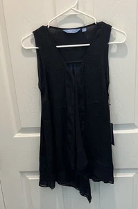 Simply Vera Vera Wang Sleeveless Top NAVY BLUE XS (PLEASE READ THE DESCRIPTION) - Picture 1 of 10