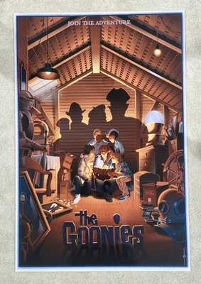 The Goonies 2025 Art Print 24x36 Movie Poster Acrylic Panel Laurent Durieux #/75 - Image 1 of 4