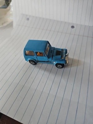 Vintage Unbranded 1/64 Diecast Jeep CJ7 Hong Kong CJ-7 Blue - Image 1 of 2