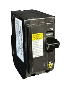 Square D QO200 Mini Schalter - 60A, 2-polig, 240V, steckbar, VisiTrip Anzeige - Bild 1 von 7