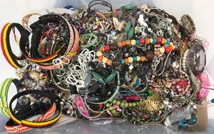 Huge Job Lot Costume Jewellery / Scrap / Arts & Crafts Mixed Bundle 9KG+ - Picture 1 of 7