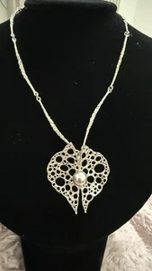 Israel Vintage 925 Sterling Silver Necklace Made In Israel - Picture 1 of 10