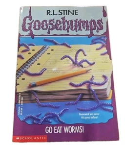 🪱 Goosebumps #21 Go Eat Worms! Like New  1994 R.L. Stine - Foto 1 di 2