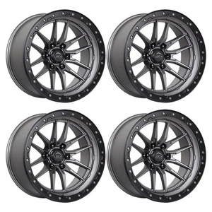 4 x Lock Offroad Krawler Matte Gray Wheels 6x135 20x9 0et Truck Suv Rims - Picture 1 of 4