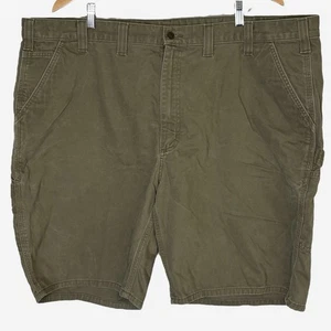 Carhartt Shorts Men 46 Carpenter Khaki 100245-301 Canvas Relaxed Fit Workwear - Picture 1 of 8