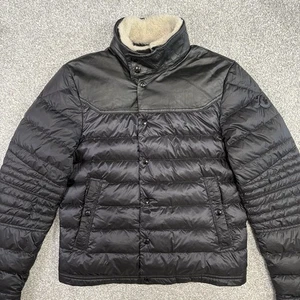 Moncler Vasserot schwarze gefütterte Jacke Größe 2 Small 100 % authentisch - Bild 1 von 18