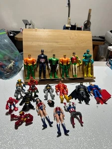 Mixed Action Figures Lot of 20 Batman Superman Wonder Woman Robin More - Picture 1 of 15