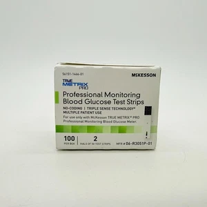 McKesson TRUE METRIX Blood Glucose Test Strips 100 Ct 06-R3051-41 12/2025 - Picture 1 of 6