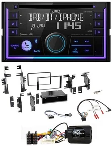 JVC Lenkrad USB 2DIN DAB Bluetooth CD Autoradio für Nissan Micra 13-17 piano - Bild 1 von 11