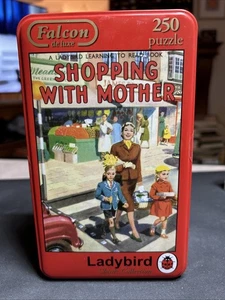 Neu Marienkäfer Bücher Einkaufen mit Mutter Mini Puzzle 250 Teile in Blechdose - Bild 1 von 2