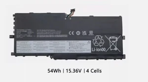 54Wh Battery L17M4P73 For Lenovo ThinkPad X1 Yoga Generation 3 Series 20LE 20LG - Picture 1 of 6