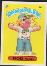 Topps Garbage Pail Kids 3rd Series 84b ROD WAD POSTER BACK BARBER