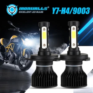 4 Sides H4 9003 Motorcycle LED Headlight Bulbs 360000W For HONDA CB300F 2015 6K - Picture 1 of 12