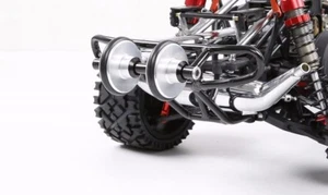 Rear wheel bar wheelie bar tail pulley double for HPI BAJA 5B KING MOTOR ROVAN - Picture 1 of 6