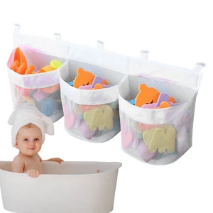 Bath Tub Organizer Bags Holder Storage Basket Kids Baby Shower Toy Net - Picture 1 of 12