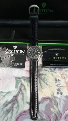 NUEVO EN CAJA Reloj Croton Titanio Cronografía HOMBRE CAJA PAPELES 3atm 100' FECHA 2ª Mano Foto 1 de 4