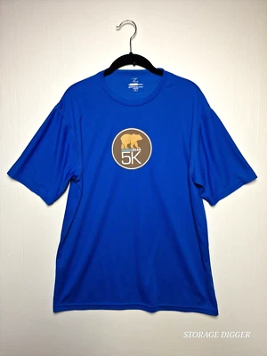 Camiseta Zorrel Para Hombre Grande Azul Real Cuello Redondo Estampado Gráfico Logo Mamá Oso 5k Foto 1 de 4