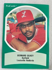 1990 AAA All Star Game Baseball ProCard#19-Bernard Gilkey, Louisville Redbirds